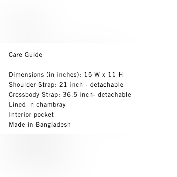 Clare V. Moyen Messenger NWOT cream woven checker - Picture 5 of 7